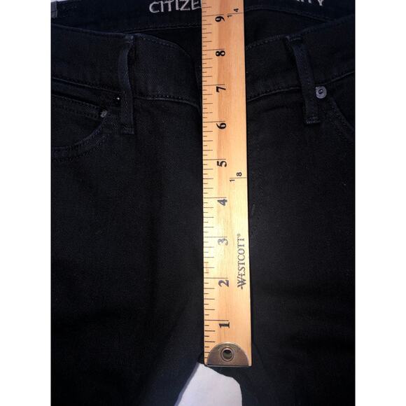 Low Rise Flare Citizens of Humanity Black Jeans Size 27 Bootcut Stretch Goth - Picture 6 of 9